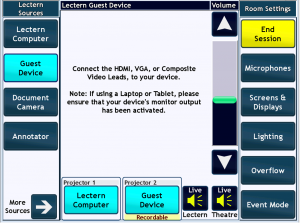 Integrated Control System Control UI